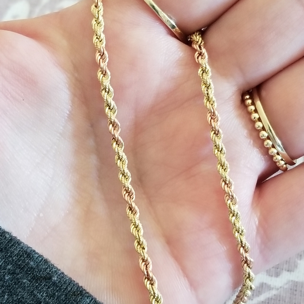 14K Gold Rope Chain - Picture 14 of 15